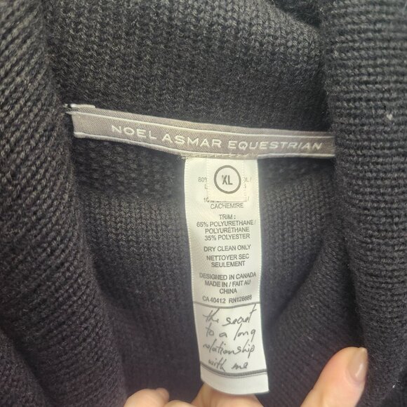 Brand New with Tags Noel Asmar Equestrian Wool and Cashmere Cowl Neck Sweater XL - Picture 5 of 5